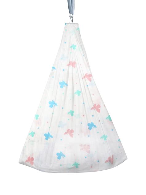 Baby Cradle cloth Soft Cotton White Print - 4 – Alaya Cotton