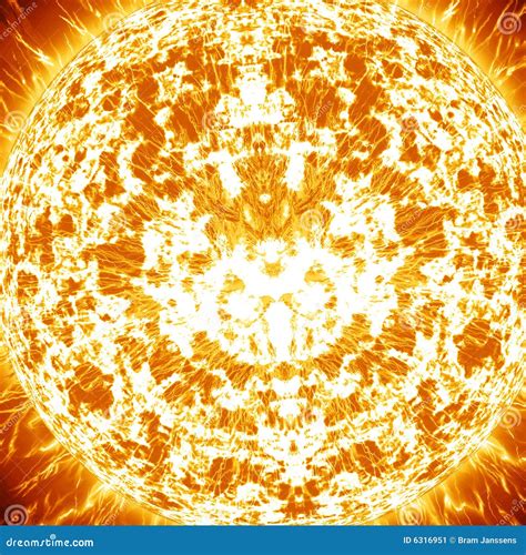Close up of sun stock illustration. Illustration of horizon - 6316951