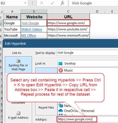 Image result for Adding Bing URL to Excel