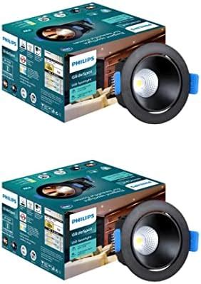 Buy PHILIPS 7 Watt Black Reflector LED Ceiling COB Round Spot Light ...