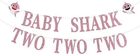 Baby Shark Two Two Two Birthday Banner, Girls 2nd India | Ubuy