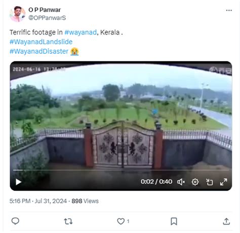 Viral Timelapse Video Of House Being Submerged in Wayanad Is Actually ...