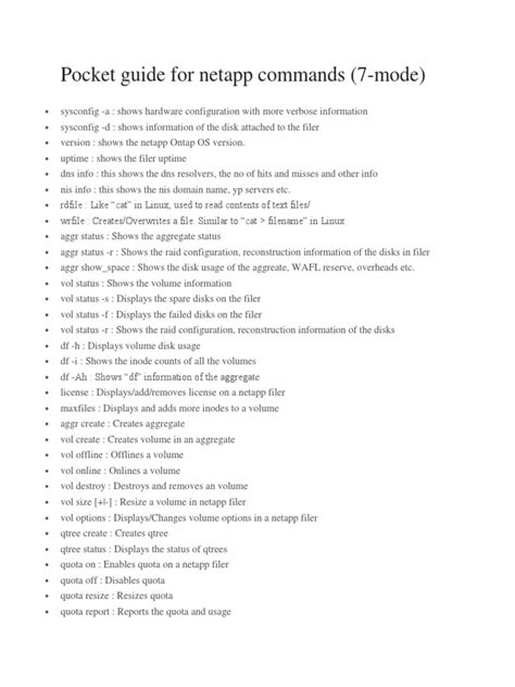 Image result for NetApp Filer Commands