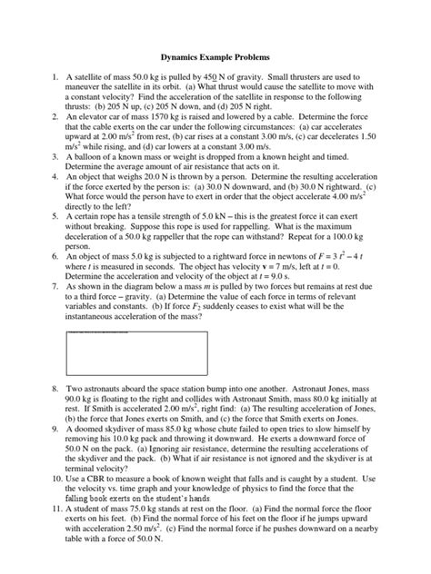 Image result for Best Example Problems for Dynamics Final