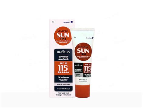 Venusia Sun Tint Velvet Touch Sunscreen Gel SPF 115+ PA++++(50 gm ...