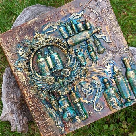 Steampunk Mixed Media Book Cover
