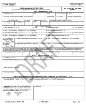 NCO Evaluation Report Form - Fill Out, Sign & Share Online | pdfFiller