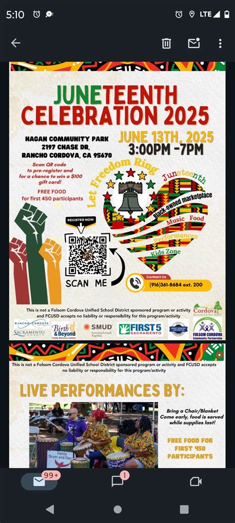 Fccp Juneteenth event, Hagin Park, Rancho Cordova, 13 June 2025 | AllEvents