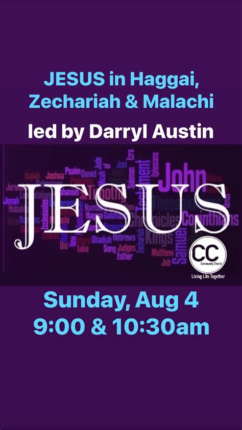 Hear Darryl Austin Teach JESUS in Haggai, Zechariah & Malachi ...