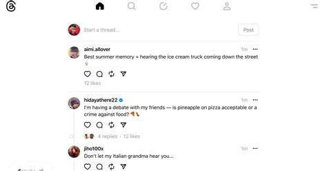Image result for Thread App Interface Web