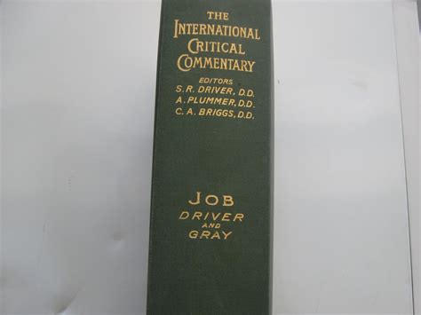 Buy Job (International Critical Commentary) Book Online at Low Prices ...