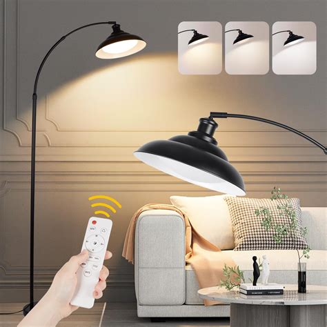 Arc Floor Lamp, Dimmable Dome Floor Lamp with Foot Switch, Modern ...