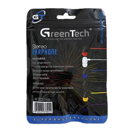 Greentech GT-251 Pouch Earphone (Mix Colors) – IndTraBiz