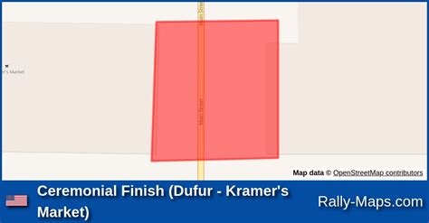 Ceremonial Finish (Dufur - Kramer's Market) stage map | Oregon Trail ...