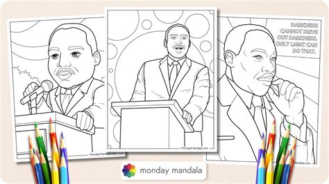 Martin Luther King Jr Coloring Page