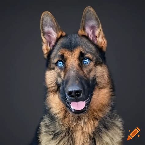 German Shepherd Blue Eyes