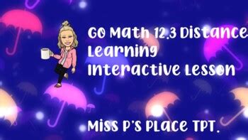 Go Math Lesson 12.1 的图像结果