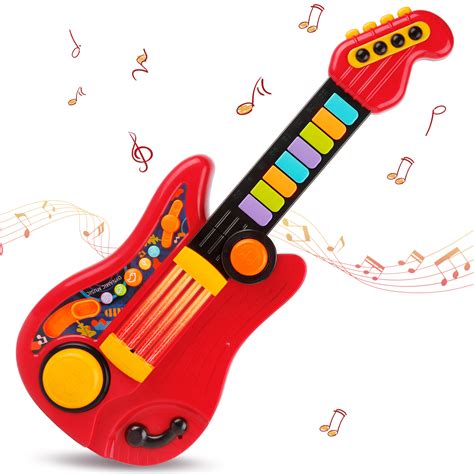 Music Magic Electric Guitar Toy With Sound And Lights - Red - Walmart.com