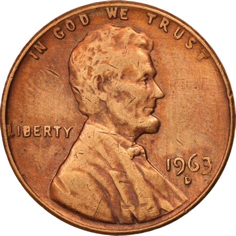 One Cent 1963 Lincoln Memorial, Coin from United States - Online Coin Club