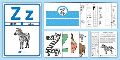 Litera Z de tipar - Pachet cu resurse