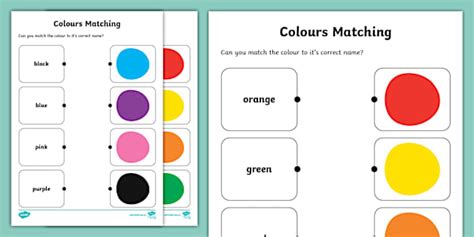 Image result for Color-Matching Chart Worksheet