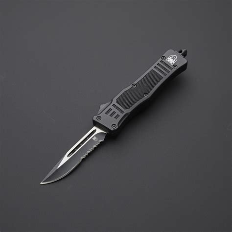 Drop Point Serrated Blade // Black (Small) - CobraTec - Touch of Modern