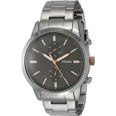 Fossil 44mm Townsman Analog Grey Dial Men's Watch-FS5407 : Fossil ...