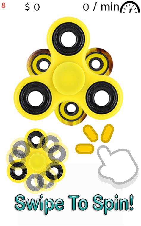 Swipe Fidget Finger Spinner Finger Trade - App on Amazon Appstore