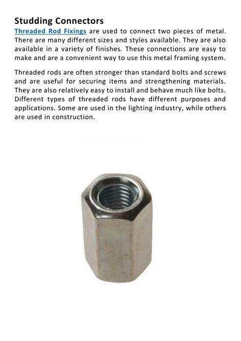 Image result for Threaded Rod Application