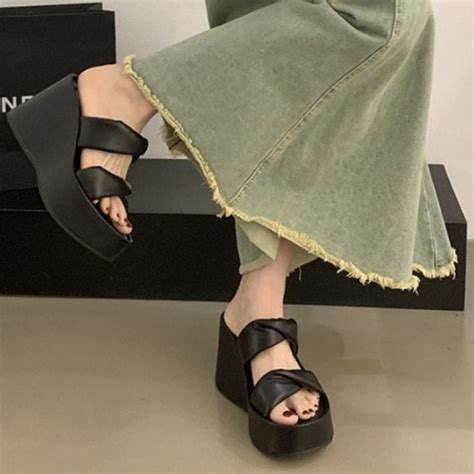 Inc 5 Black Wedges For Casual Wear at GloGlamp