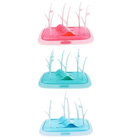 Deluxe Baby Bottle Drying Rack Pink – UNIQBUY