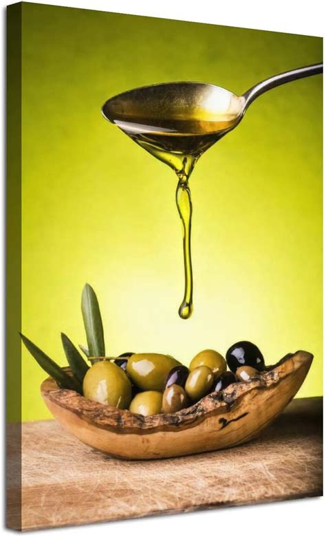 Buy 24"x36" Modern Canvas Framed Painting Easy to Hang Types olives ...