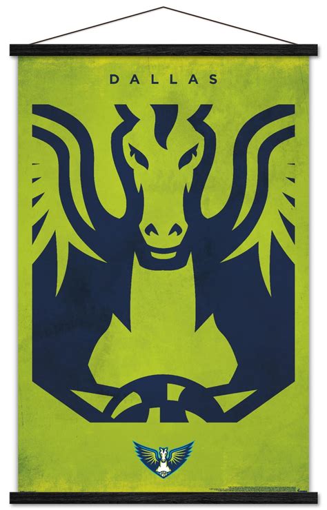 WNBA Dallas Wings - Logo 25 Wall Poster with Magnetic Frame, 22.375" x ...