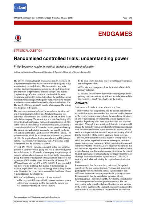 Understanding Randomised Controlled Trials 的图像结果