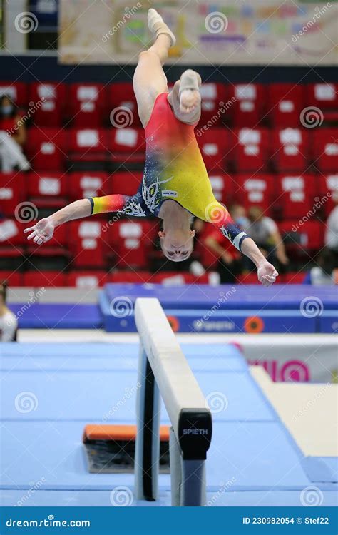 Artistic Gymnastics - Balance Beam Editorial Stock Image - Image of ...