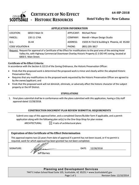 Fillable Online LPC - Apply for a Permit - Certificate of No Effect ...