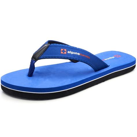 Buy Alpine Swiss Mens Flip Flops Beach Sandals EVA Sole Comfort Thongs ...