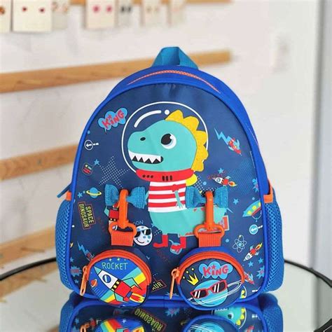 Toddler Backpack with Pouches - Fun Dinosaur Design | NIYO TOYS
