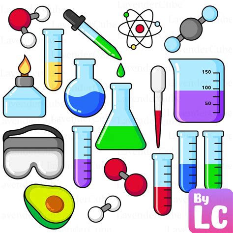 Chemistry Clipart - Digital Download - 300 DPI - Png - Jpg - Etsy