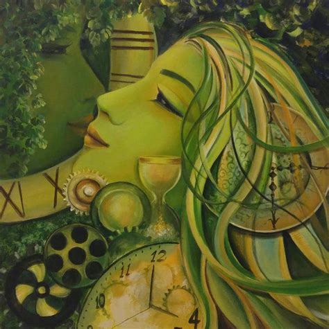 "Timeless Beauty I": Acrylic Painting (22x22) by Rakhi Baid | ArtZolo.com