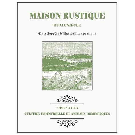 Buy MAISON RUSTIQUE DU XIXe SIÈCLE - TOME 2 - Culture Industrielle et ...