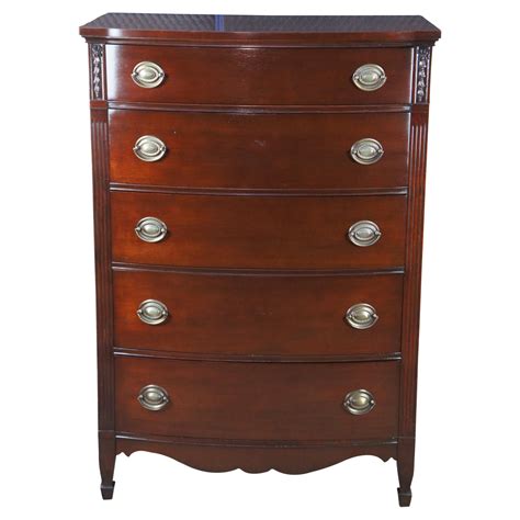 Antique Mahogany Tallboy Chest of Drawers 19th Century Danish ...