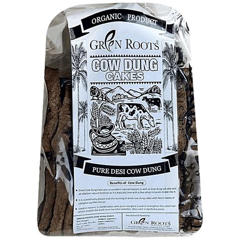 Buy Green Roots Pure Desi Cow Dung Cakes - Organic, Eco-Friendly ...