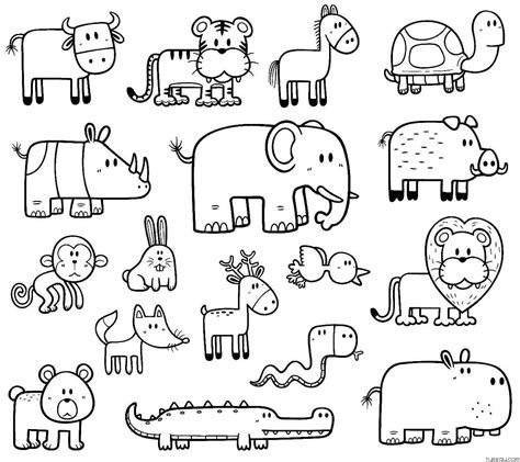 Cute Animals Coloring Pages » Turkau