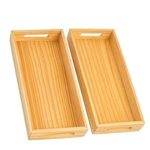 MFS Craft World Wooden Serving Tray Rectangular Tray for Decor l for ...