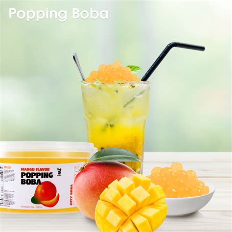 Mango Popping Boba - Jiffy Boba Collagen Boba