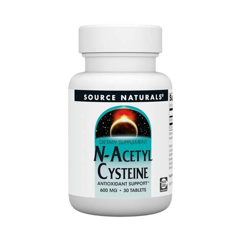 Source Naturals, N-Acetyl Cysteine, 600 Mg, 30 Tablets – Maple Herbs