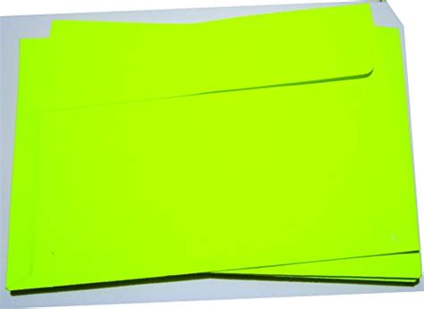 Buy Fluorescent Yellow Medium Size envelops for keeping greeting cards ...