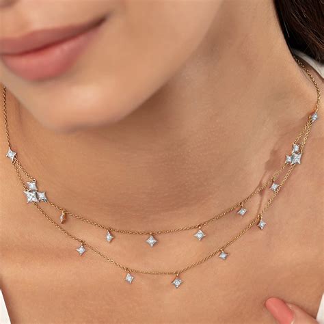 Stardust Symphony Gold & Diamond Necklace