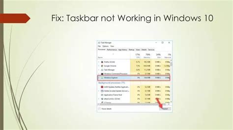Fix Taskbar Not Working 的图像结果